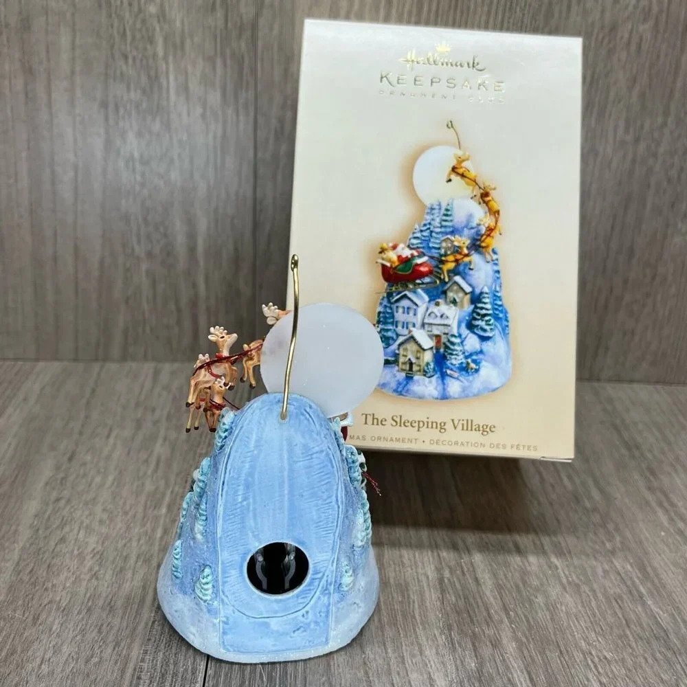 2006 Hallmark Keepsake The Sleeping Village- Club Handcrafted Christmas Ornament - Picture 3 of 9